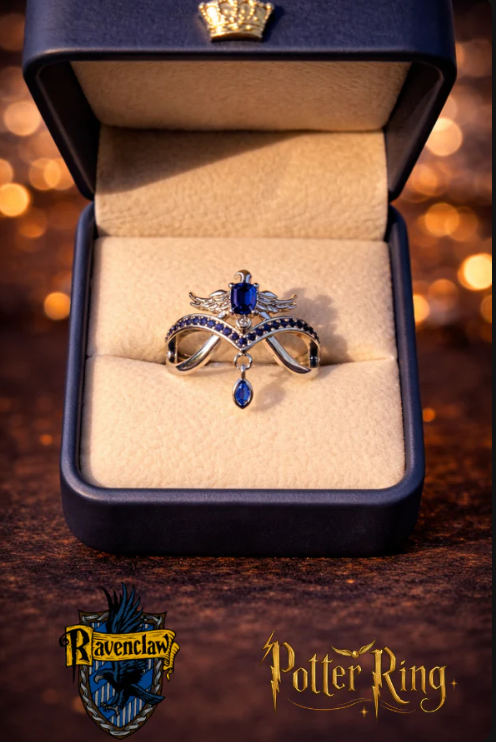 Premium Harry Potter House Adjustable Rings - ✨ REAL GEMSTONES💎