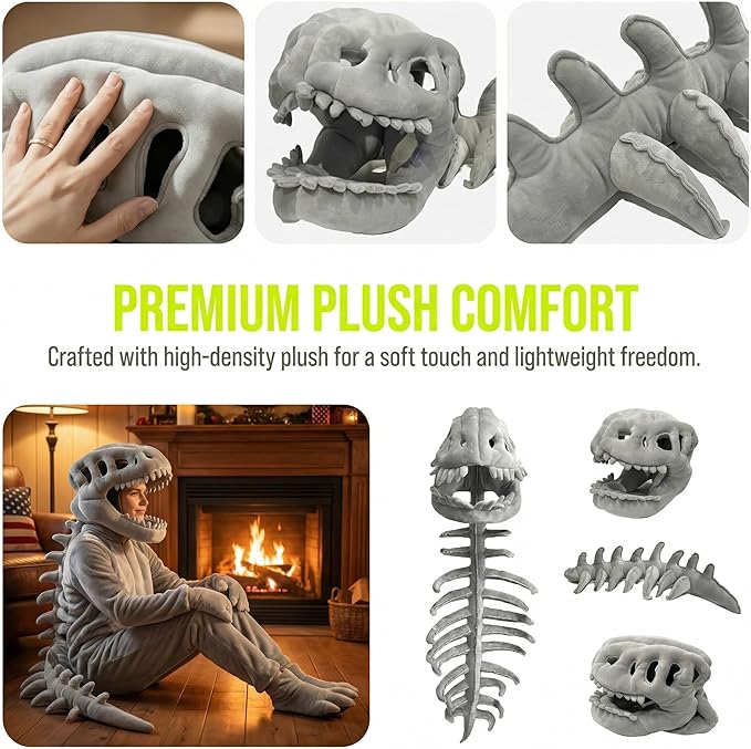3D Dinosaur Costume 🦕 - Soft & Wearable