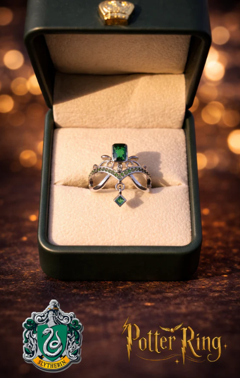 Premium Harry Potter House Adjustable Rings - ✨ REAL GEMSTONES💎